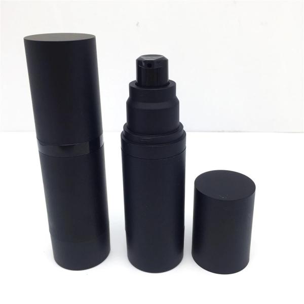 whosale empty black acrylic airless pump bottle 30ml matte frosted finish