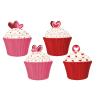 Buy cheap Beautiful Ceramic Kitchen Canisters Hand Painted Cupcake Trinket Box Hearts Design from wholesalers
