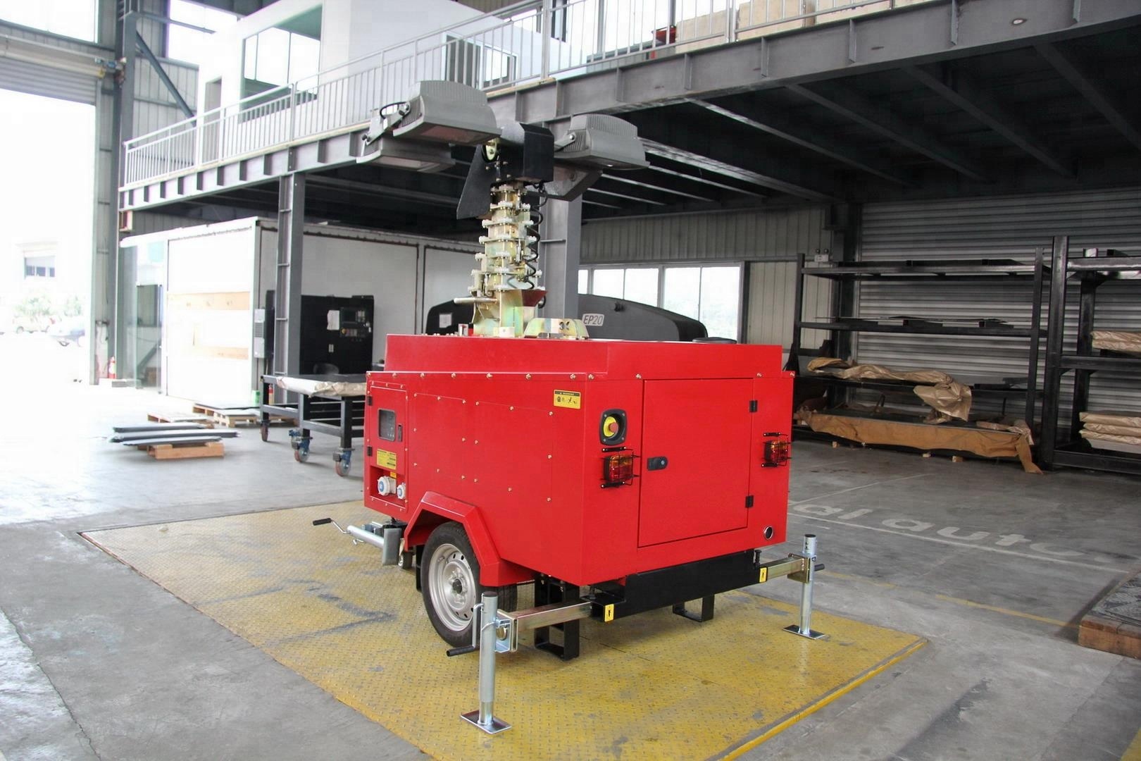 Kubota 300wX4 Portable Light Tower 7m Genset Lighting Tower