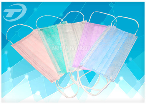 Non woven face mask 3ply , 17.5 x 9.5cm , used in hospital / industrial