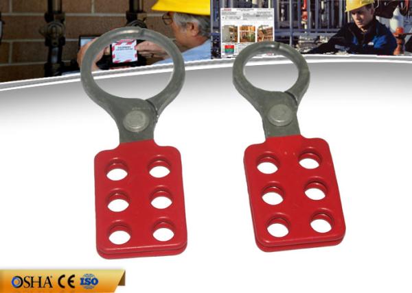 Buy cheap ZC-K12 Vinyl Coated Aluminum Hasp , 1.5'' 6pcs Padlocks 39g Hasp Lockout from wholesalers