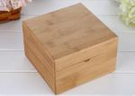 Natural Color Custom Bamboo Boxes , Bamboo Essential Oil Box Gift Packaging