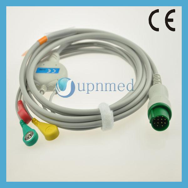 Buy cheap Schiller One piece 3-lead ECG Cable with leadwires from wholesalers