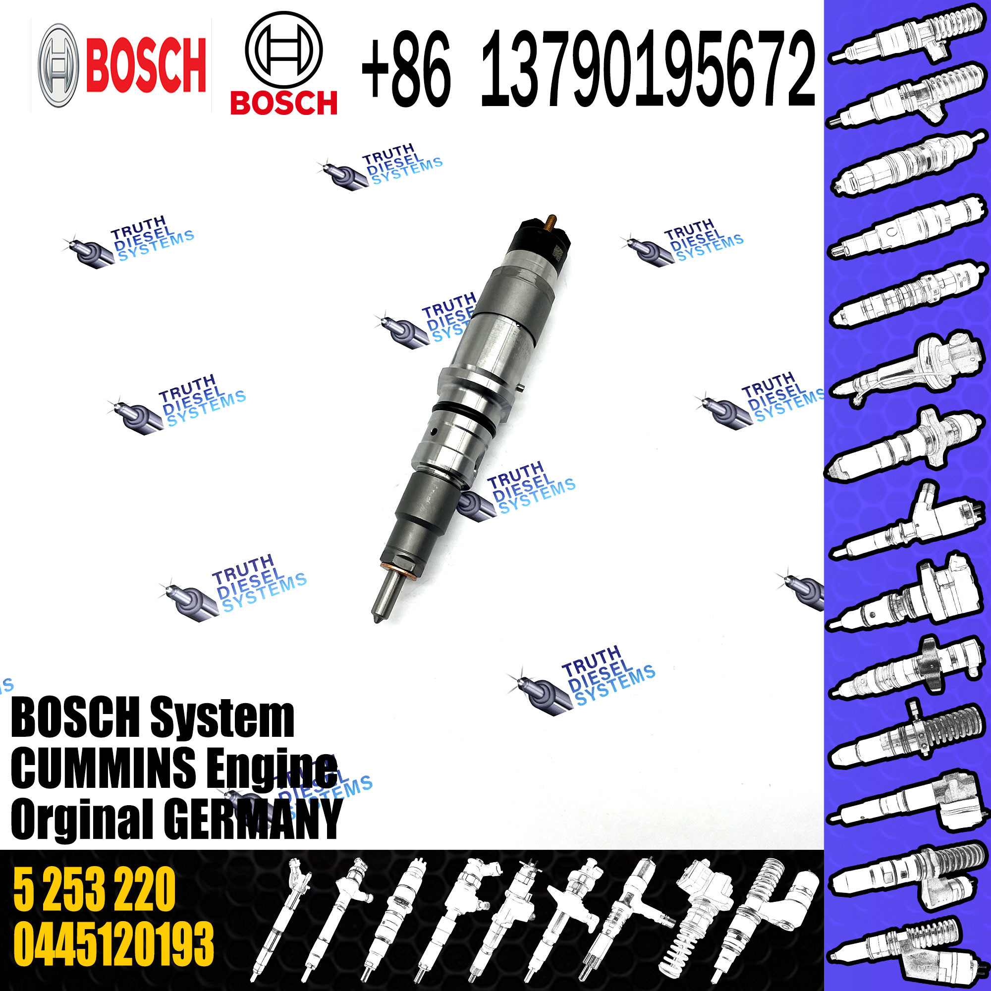 Diesel injector nozzle 3999834 4940095 4981076 5253220 0986435518 0445120050 0445120185 0445120193