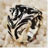 Buy cheap Mens 925 Sterling Silver Band Ring Retro Vintage Dragon Style Ring (XH036317) from wholesalers