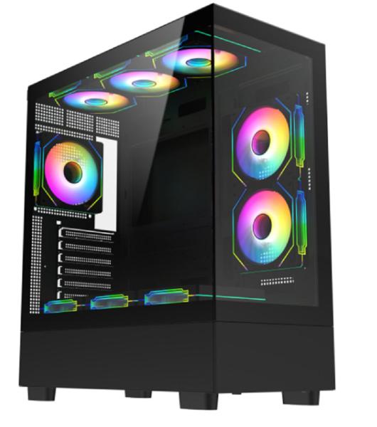 Computer Case 0.7mm SPCC Ferrous Metal Material Multi-fan And Water Cooling