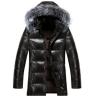 Buy cheap Cool Winters Hooded Anorak Jacket With Fur Hood , Mens Padded Leather Jacket from wholesalers