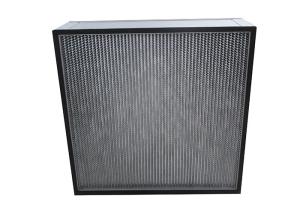 China Fiberglass Deep Pleat Air Filter Replacement HEPA Panel Filter For Clean Room on sale