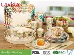 Buy cheap Customized Bamboo Disposable Dinnerware European Water - Colored Flowers And from wholesalers