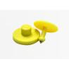 Buy cheap Yellow Animal Identification Ear Tags With Closed Top Side Two Designs from wholesalers