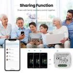 4-Channel Smart Circuit Breaker Switch App & Voice Controlled 10A Max Current