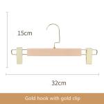 Solid Wooden Suit Hangers Craft Trousers Hanger Rack For Clothing Store