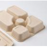 Buy cheap Sugarcane Pulp Lunch Takeaway Bento Box 4 5 Compartment Biodegradable Disposable from wholesalers