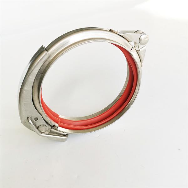 Buy cheap Circular 150mm Air Duct Clamp Galvanized Quick Release Lever For Dust Collection from wholesalers