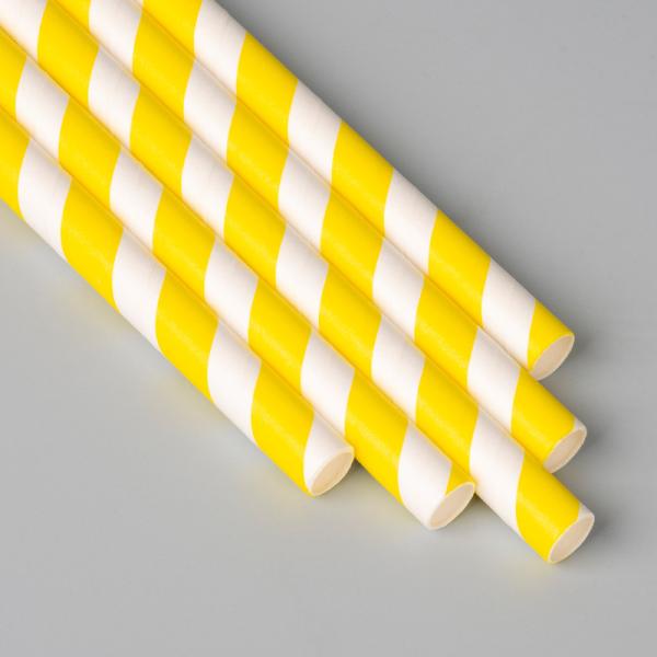 Buy cheap Colorful Stripe Box Packed Disposable Paper Straw Eco - Friendly from wholesalers