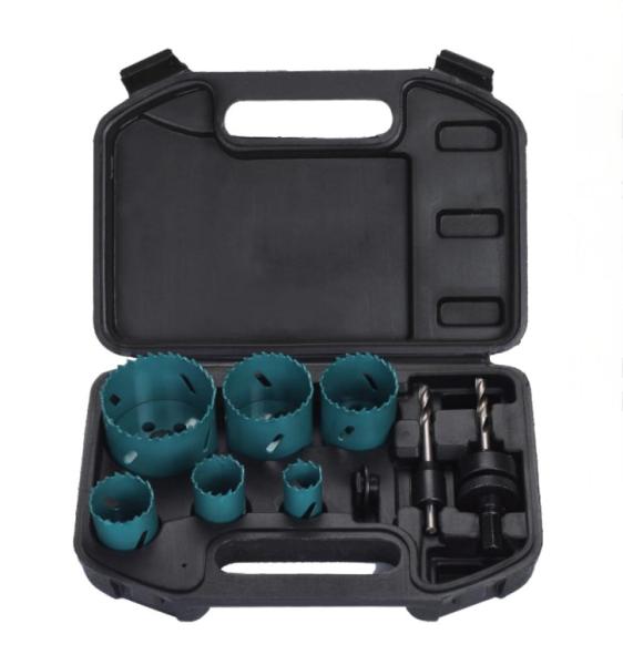 Buy cheap 9PC Bi Metal Hole Saw Set 22-73mm 64-69HRC FOR Wood Plastic Materials Gypsum Board from wholesalers