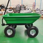 Popular Hand Pull Garden Dump Cart 350-4 Pneumatic Wheels 50L Capacity