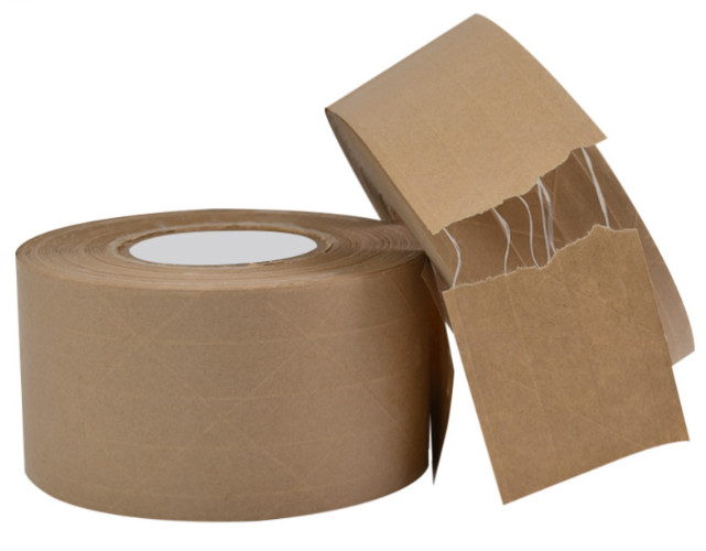 60m Hot Melt Kraft Brown Paper Box Tape For Packaging And Sealing