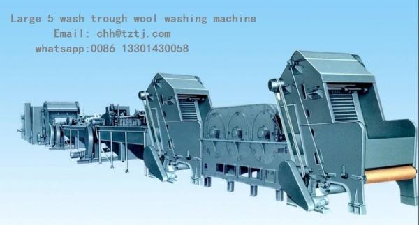 Buy cheap wool washing machine， Large 5 wash trough wool washing machine，Assembly line wool washing machine from wholesalers