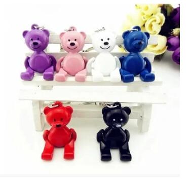 Buy cheap New creative gift product rotary hand and foot teddy bear keychain keyrings from wholesalers