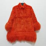 Fashion Bright Color Puffer Down Coat Fur Coat OEM For Women