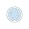 Buy cheap IP65 EMI Shielded M16 Circular Connector Plastic Male Plug 12pin Gland Connector from wholesalers