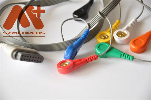 Buy cheap 7 Lead ECG Holter Cable SE-2003 SE-2012 Edan ECG Cable from wholesalers