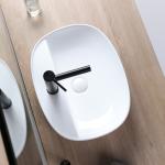 Concise Clear Counter Top Bathroom Sink High-Temperature Firing Wash Basin
