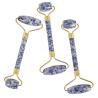 Buy cheap Blue Spots Sodalite Jasper Double Jade Roller For Dark Circles from wholesalers