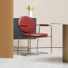 Buy cheap Metal Western Industry SS Dining Chairs Red for Restaurant Cafe from wholesalers