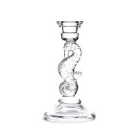 Buy cheap Hot sales customized Sea horse clear crystal glass candelabra candlestick holder product