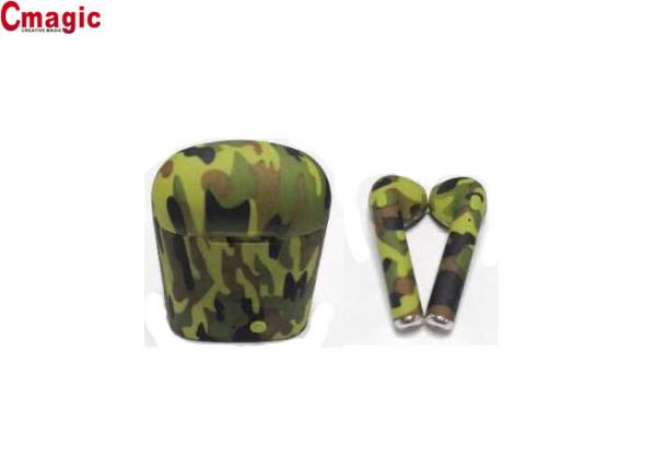 Quality DC Charging Wireless TWS Bluetooth Earphone Camo Earbuds 30mAh Battery Capacity Cmagic I7s for sale