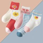 Spandex Children'S Cotton Socks Grey Ankle Cartoon Combed For Boys And Girls