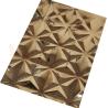 Buy cheap Ornamental 5x10 Titanium Gold Mirror Embossed Finished Stainless Steel Sheet from wholesalers