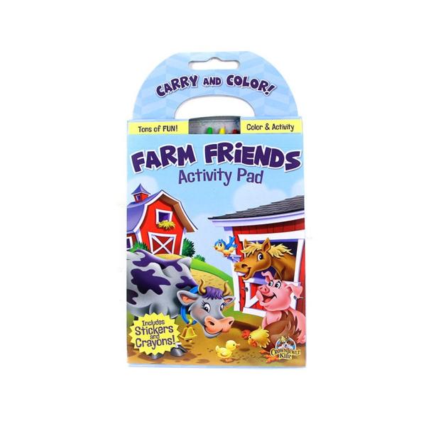 Buy cheap 4.13*7.56'' Custom Size Professional Book Printing Farm Friends Activity Pad from wholesalers