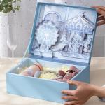 Cosmetics Cardboard Gift Packaging Boxes 3D Pattern Pantone Color