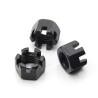 Buy cheap Precision Nonstandard Parts OEM Service Fine Toothed Slotted Nut Black Finish from wholesalers