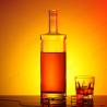 Buy cheap 750ml Oval Cylindrical Thin Tall Flat Glass Bottle for Whiskey Vodka Gin Strong Wine from wholesalers