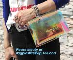 Beach Clear PVC Shoulder Bag DIY Transparent Clutch Tote Bag, candy jelly bag