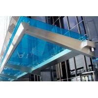 Buy cheap Customized Color Commercial Steel Awnings , Windproof Glass And Steel Awnings product