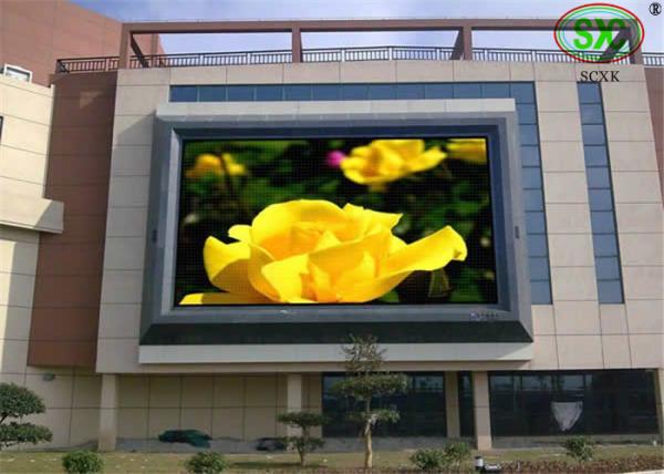 IP65 HD Outdoor Full Color LED Display P8 With Steel And Aluminum Cabinet , 3