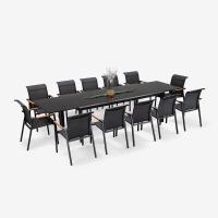 Buy cheap Extendable Patio Set L 336.5 x W 107.5 x H 75cm AJUNION Outdoor Aluminum Dining product