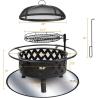 Buy cheap Outdoor Stainless Steel Fire Pit BBQ Grill Mesh Spark Screen Over Log Grate from wholesalers