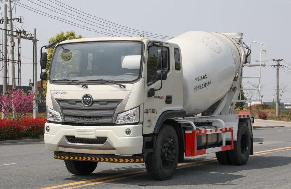 Buy cheap Mini Concrete Mixer Truck Foton ES5 White Color 4m³ Mixing Tanker 4*2 Drive Mode from wholesalers