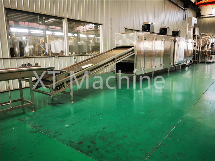 Electric Deep Salted Peanut Frying Machine 2000KGS/H for Groundnut