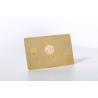 Buy cheap High End Gold Plated Metal Membership Card Transparent from wholesalers