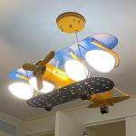 Kids Room Lamp For Children Chandelier E27 Airplane Hanging Lamp ceiling lights