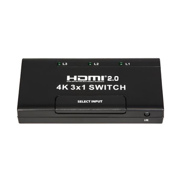 Buy cheap 3840x2160 60Hz 600Mhz 3 Port HDMI 4K Switcher from wholesalers