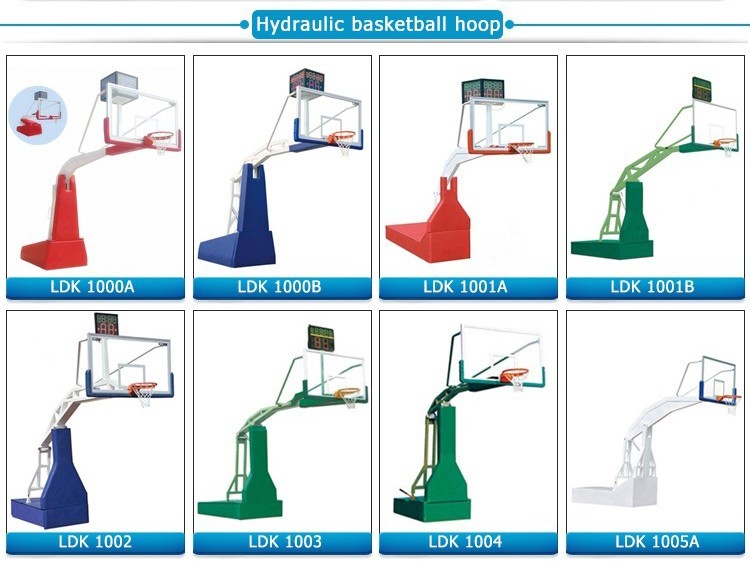Movable Basketball Hoop With SMC Backboard Metal Frame Basketball Stand For Adults