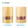 Buy cheap Frosted Open Window MOPP CMYK Kraft Paper Zipper Bag from wholesalers